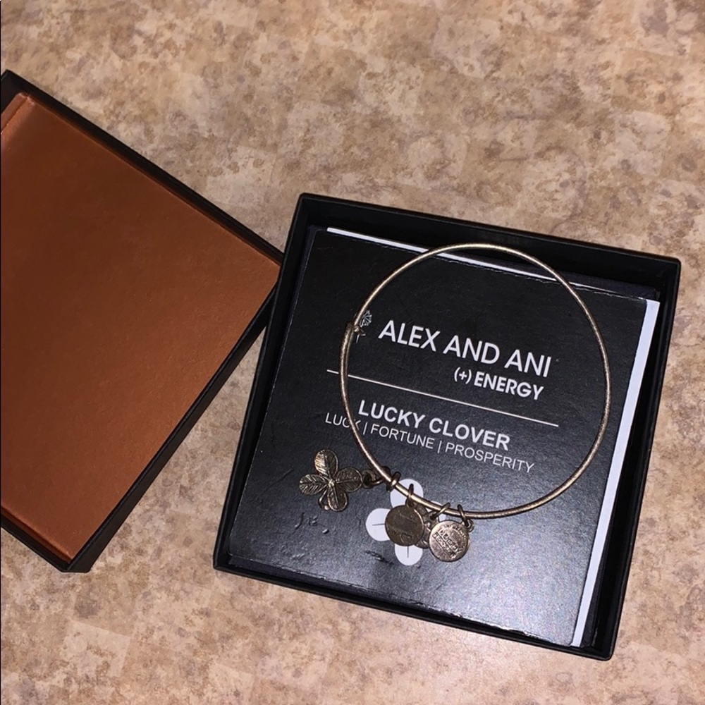 ALEX AND ANI lucky clover bracelet